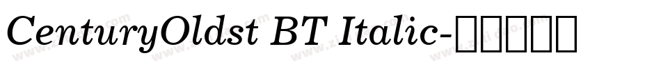 CenturyOldst BT Italic字体转换